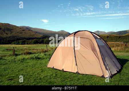 Tenda Campeggio a West Highland Way nelle Highlands scozzesi Foto Stock