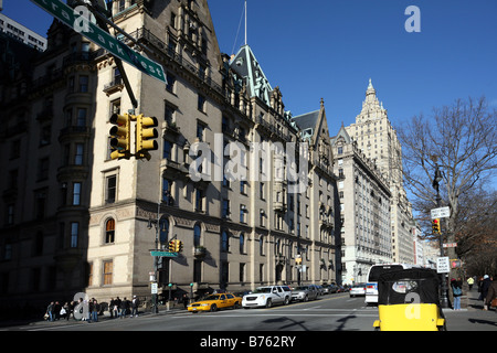 Central Park West, il Dakota Edificio di appartamenti Foto Stock