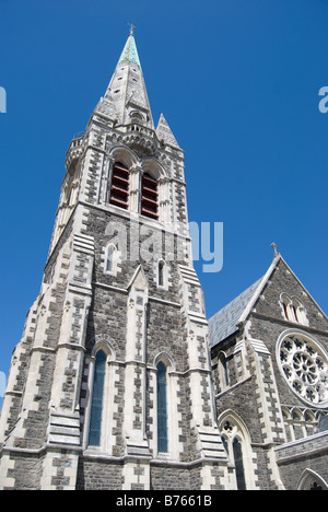 La cattedrale di Christ Church, la piazza della cattedrale, Christchurch, Canterbury, Nuova Zelanda Foto Stock