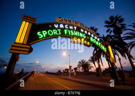 Santa Monica Pier, Los Angeles, California, Stati Uniti d'America Foto Stock