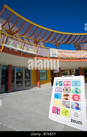 Zeum bambini e Media Technology Museum, i Giardini di Yerba Buena, Soma, San Francisco, California, Stati Uniti d'America Foto Stock