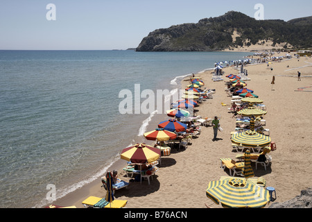 Tsampika beach Isola di Rodi Grecia Foto Stock