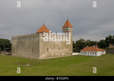 Kuressaare castello vescovile, isola di Saaremaa, Estonia, Europa Foto Stock