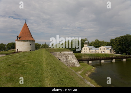 Kuressaare castello vescovile, isola di Saaremaa, Estonia, Europa Foto Stock