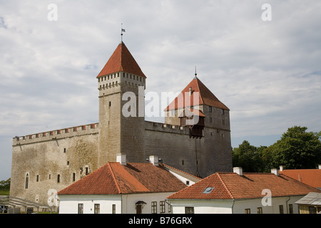 Kuressaare castello vescovile, isola di Saaremaa, Estonia, Europa Foto Stock