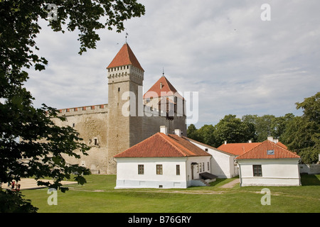 Kuressaare castello vescovile, isola di Saaremaa, Estonia, Europa Foto Stock