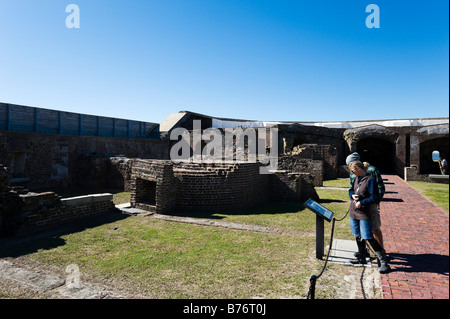 Fort Sumter (sito dell'apertura scatti della Guerra Civile americana), porto di Charleston, Carolina del Sud Foto Stock