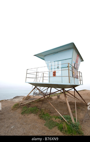 Torre bagnino presso Leo Carillo in Malibu California Foto Stock