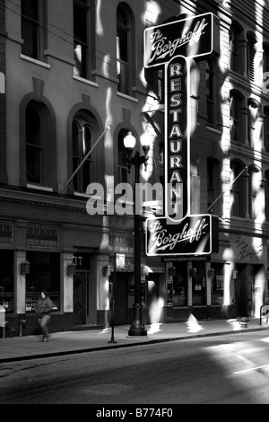 Il ristorante BERGHOFF A 17 West Adams Street nel centro di Chicago, Illinois, Stati Uniti d'America Foto Stock