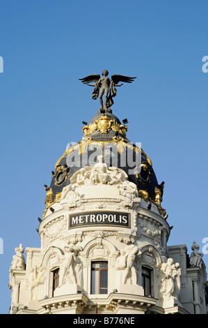 Metropolis, edificio, Calle de Alcala, Madrid, Spagna, Europa Foto Stock