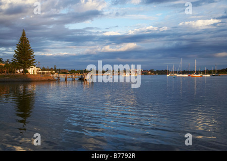 Luce precoce Hastings River Port Macquarie Nuovo Galles del Sud Australia Foto Stock