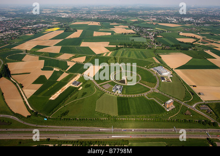 Foto aerea, AVANTIS europeo della scienza e Business Park, il primo cross-border German-Dutch business park, regione dell'UE Maas-Rhi Foto Stock