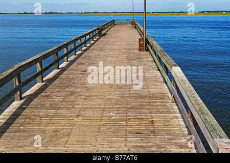 Vuoto pier Jones Beach, New York Foto Stock