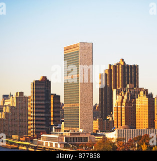 Sede centrale delle Nazioni Unite Building, New York City Foto Stock