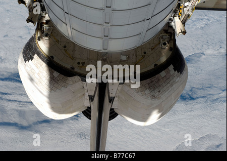 La porzione di poppa della navetta spaziale Endeavour. Foto Stock