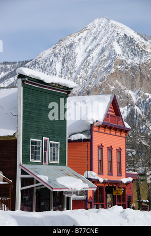 Elk Ave. Crested Butte Foto Stock