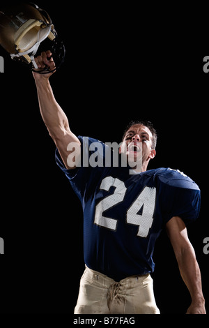 Giocatore di Football celebra Foto Stock