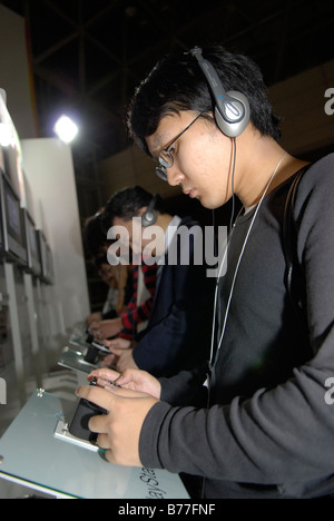 Sony Playstation Portable stand al Tokyo Game Show 2008, Tokyo, Giappone. Foto Stock