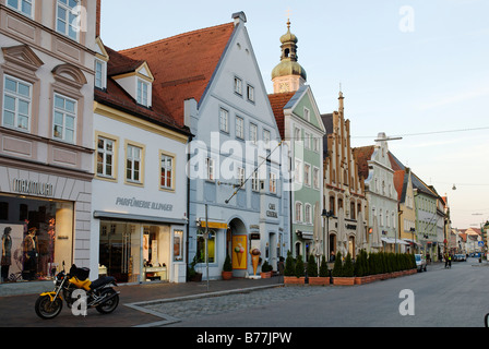 Centro storico della città di Frisinga, Alta Baviera, Baviera, Germania, Europa Foto Stock