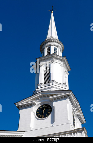 Chiesa unitaria in tutta da battaglia verde, Lexington, MA Foto Stock