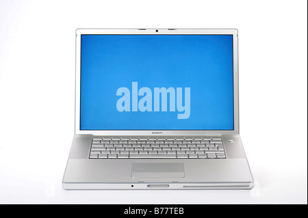 MacBook Pro Apple Notebook, schermata blu, display Foto Stock