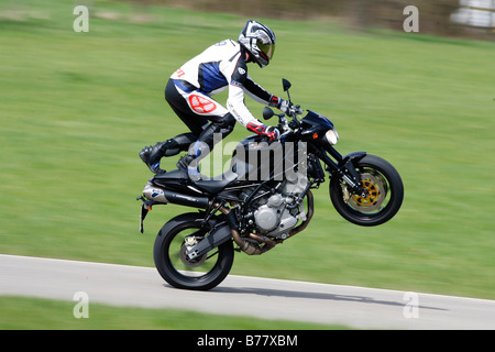 Motociclo Moto Morini Corsaro 1200 Veloce, impennata Foto Stock