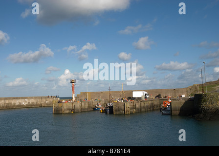 Amlwch Harbour, Anglesey, Galles del Nord. Foto Stock