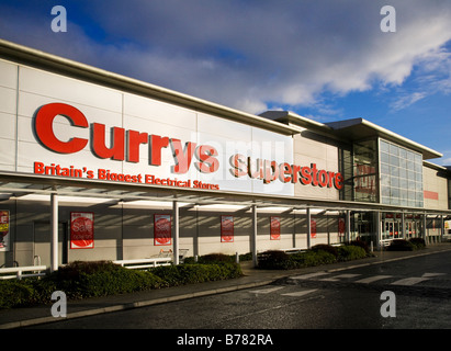 Currys Superstore a Braehead retail station wagon, Renfrewshire, Scozia. Foto Stock