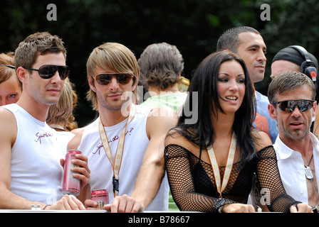 Street Photography, Berlino - Love Parade, Christopher Street Day, Coppa del mondo FIFA Foto Stock