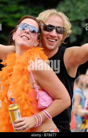 Street Photography, Berlino - Love Parade, Christopher Street Day, Coppa del mondo FIFA Foto Stock