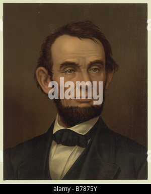 Abraham Lincoln 1809 1865 sedicesimo presidente degli Stati Uniti Foto Stock