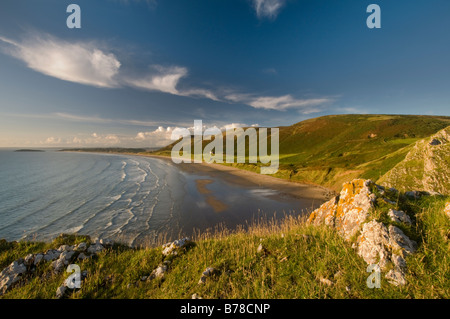 Rhossili Bay, Gower Foto Stock