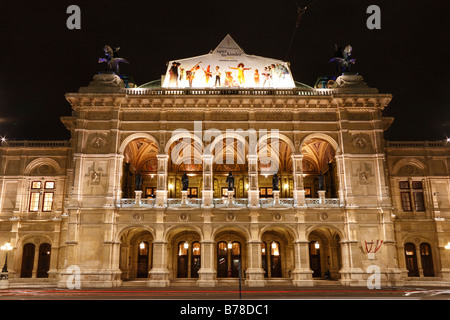 La Staatsoper, Opera di Stato di Vienna, Austria, Europa Foto Stock