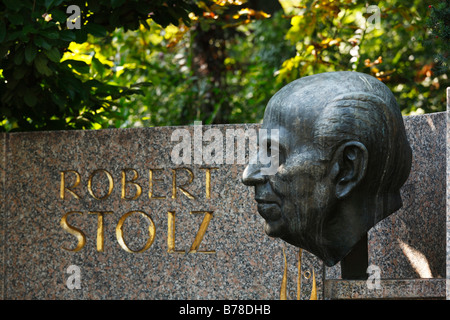 Robert-Stolz-monumento nel parco comunale, Vienna, Austria, Europa Foto Stock