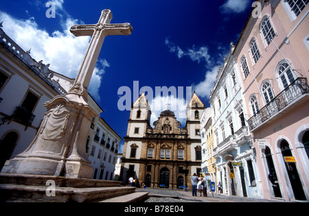 Largo de Sao Francisco salvador de bahia, Brasile Foto Stock