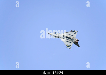 Eurofighter Typhoon, German Airforce multi-purpose fighter jet in volo, airshow ILA 2008, International Aviation Exhibition, Foto Stock