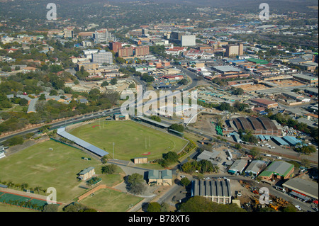 Una veduta aerea della città di Nelspruit e delle aree circostanti Foto Stock