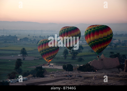 I palloni ad aria calda su Egitto Foto Stock