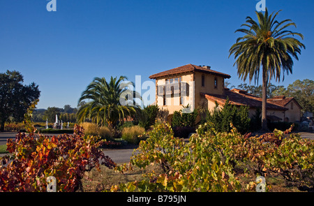 Quercia bianca cantina e la sala di degustazione HEALDSBURG CALIFORNIA Foto Stock