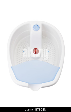 Piedi vibrante massaggiatore isolati su sfondo bianco Foto Stock