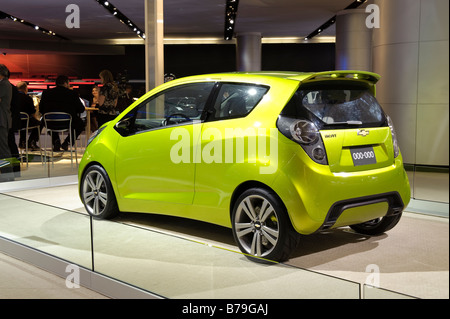 Chevrolet Beat concept car, che è una anteprima della produzione di scintille auto, al 2009 North American International Auto Show Foto Stock