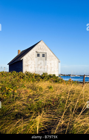 Boat House e porto di Chatham Cape Cod MA Foto Stock