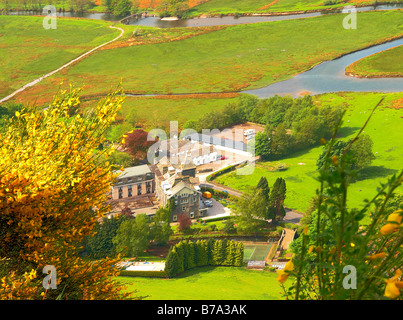 La struttura Lodore Falls Hotel, Borrowdale, Cumbria, Regno Unito dalla sorpresa vista. Foto Stock