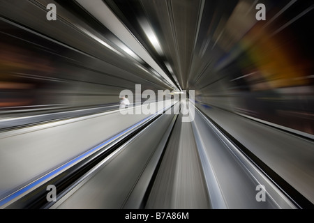 Waterloo Escalator Foto Stock