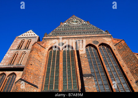 Chiesa di San Nicola nel centro storico della città di Wismar, Sito Patrimonio Mondiale dell'UNESCO, Lega anseatica città di Wismar, Meckl Foto Stock