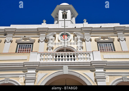 Vecchia casa di città del capo-architettura Olandese, Greenmarket Square, Città del Capo, Sud Africa e Africa Foto Stock