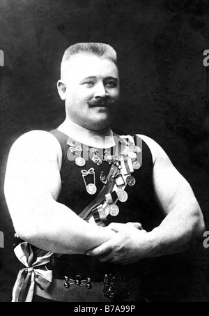 Foto storiche, lottatore, ca. 1915 Foto Stock