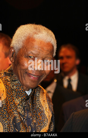 L ex Presidente Nelson Mandela Foto Stock