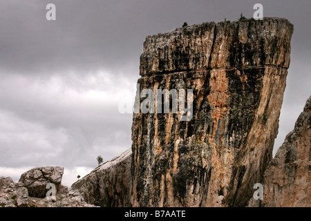 Cinque Torri, Dolomiti, Alpi, Italia, Europa Foto Stock