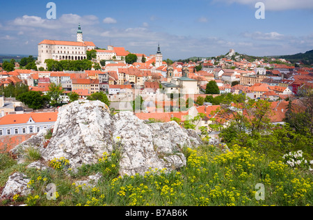 Mikulov, distretto di Breclav, Sud Moravia Repubblica Ceca, Europa Foto Stock